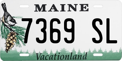 ME license plate 7369SL