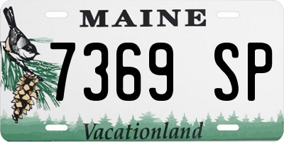 ME license plate 7369SP