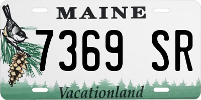 ME license plate 7369SR