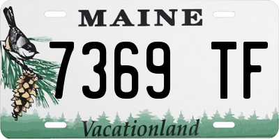 ME license plate 7369TF
