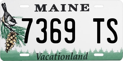 ME license plate 7369TS