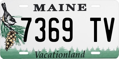 ME license plate 7369TV