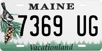ME license plate 7369UG