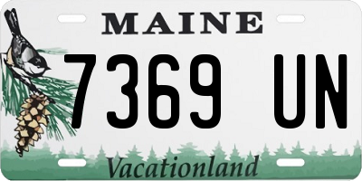 ME license plate 7369UN