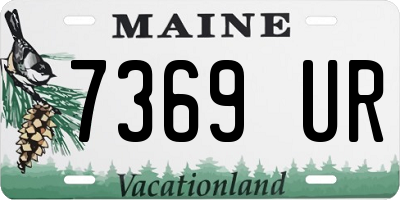 ME license plate 7369UR