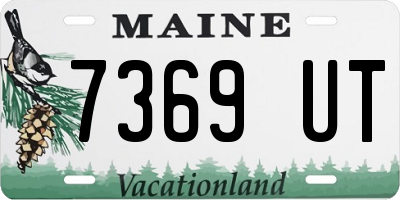 ME license plate 7369UT