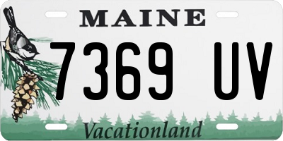 ME license plate 7369UV