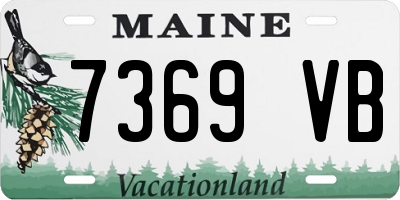 ME license plate 7369VB
