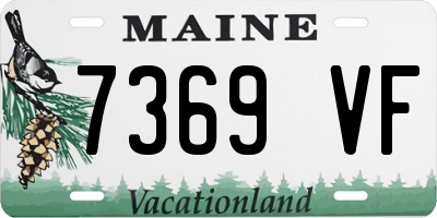 ME license plate 7369VF