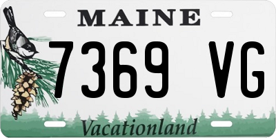 ME license plate 7369VG