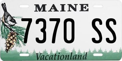 ME license plate 7370SS