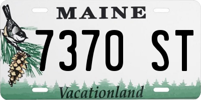 ME license plate 7370ST
