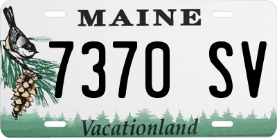 ME license plate 7370SV