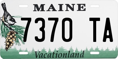 ME license plate 7370TA