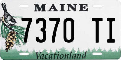 ME license plate 7370TI