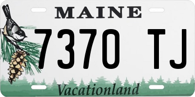 ME license plate 7370TJ