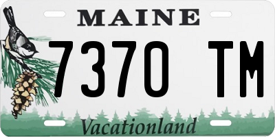 ME license plate 7370TM
