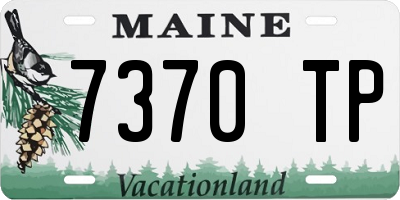 ME license plate 7370TP