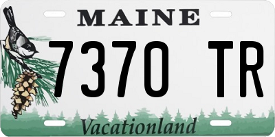 ME license plate 7370TR