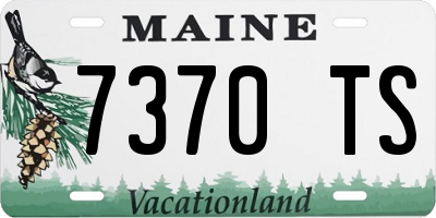 ME license plate 7370TS