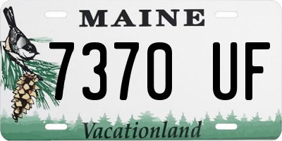 ME license plate 7370UF