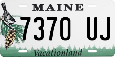 ME license plate 7370UJ