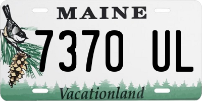 ME license plate 7370UL