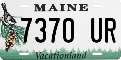 ME license plate 7370UR