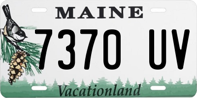 ME license plate 7370UV