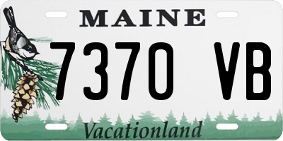 ME license plate 7370VB