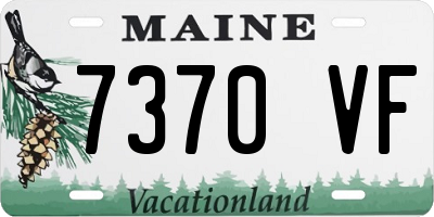 ME license plate 7370VF