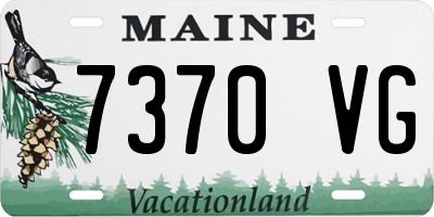 ME license plate 7370VG