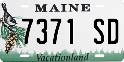 ME license plate 7371SD