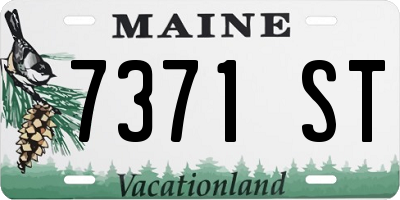ME license plate 7371ST
