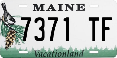 ME license plate 7371TF
