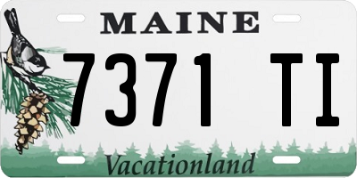ME license plate 7371TI