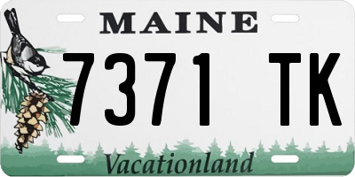 ME license plate 7371TK