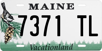 ME license plate 7371TL