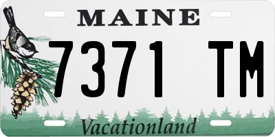 ME license plate 7371TM