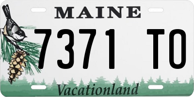 ME license plate 7371TO
