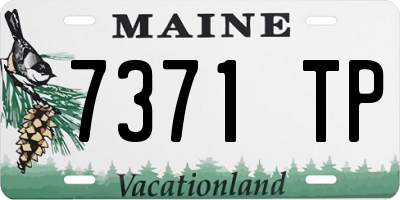 ME license plate 7371TP