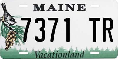 ME license plate 7371TR