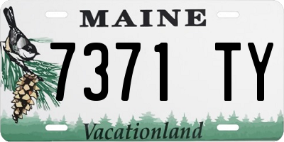 ME license plate 7371TY