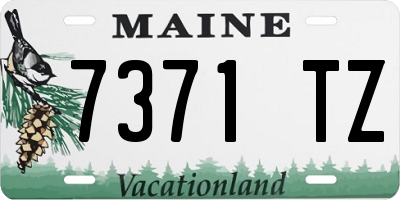 ME license plate 7371TZ