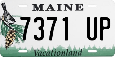 ME license plate 7371UP