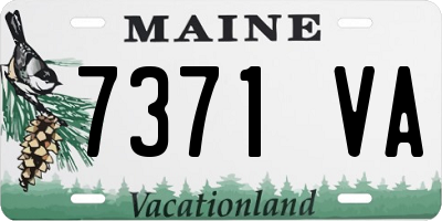 ME license plate 7371VA