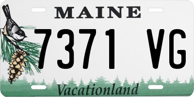 ME license plate 7371VG