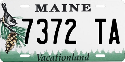 ME license plate 7372TA