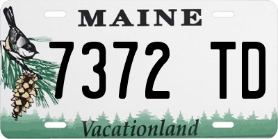 ME license plate 7372TD