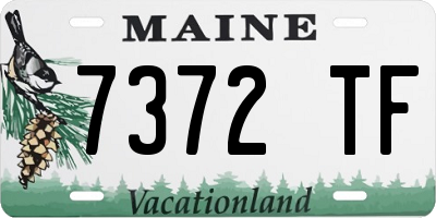 ME license plate 7372TF
